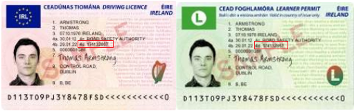 Driver Licence Number Location MPTL Driver Number Location on Licence